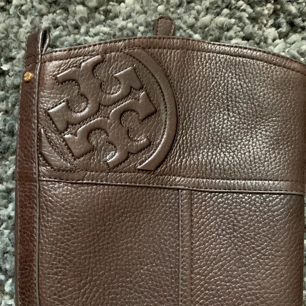Tory Burch Logo Riding Boots - Picture 4 of 10